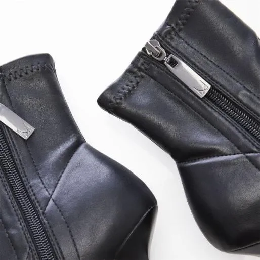 Kaila Black Porvair Women Moda In Pelle Ankle Boots Kaila Black Porvair Women Moda In Pelle Ankle Boots