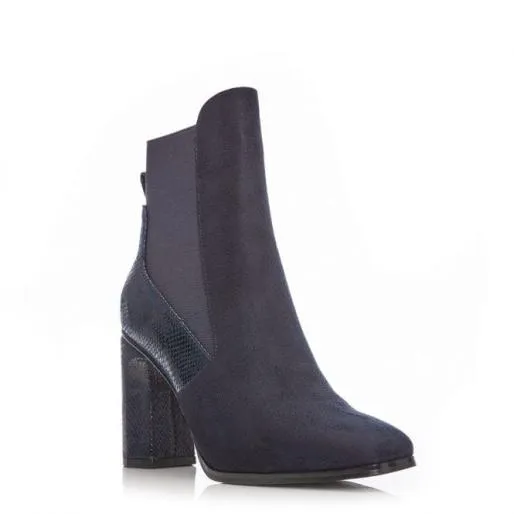 Katiee Navy Alcantara Women Moda In Pelle Ankle Boots Katiee Navy Alcantara Women Moda In Pelle Ankle Boots