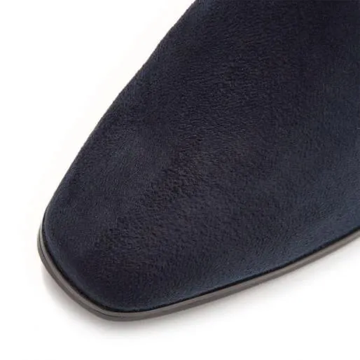 Katiee Navy Alcantara Women Moda In Pelle Ankle Boots Katiee Navy Alcantara Women Moda In Pelle Ankle Boots