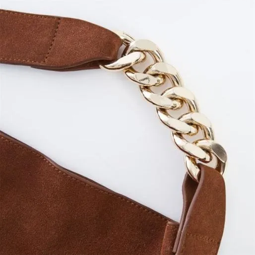 Khloe Bag Tan Suede Women Moda In Pelle Tote Bags Khloe Bag Tan Suede Women Moda In Pelle Tote Bags