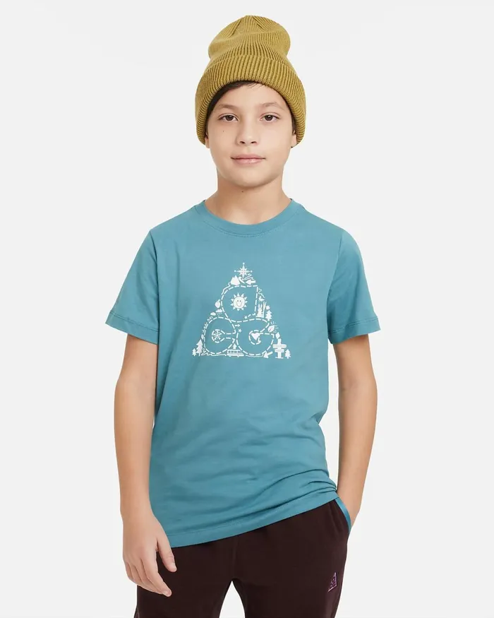 Kids Acg Mineral Teal Nike Tops And TShirts
