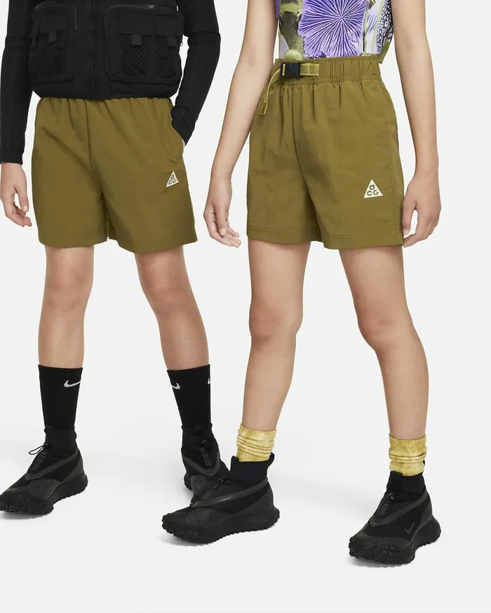 Kids Acg Olive Flakaction Grape Nike Shorts