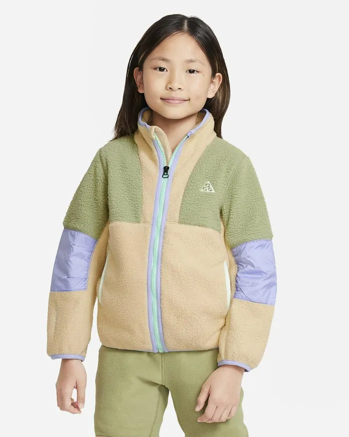 Kids Acg Polar Fleece Jacket Sesame Nike Jackets