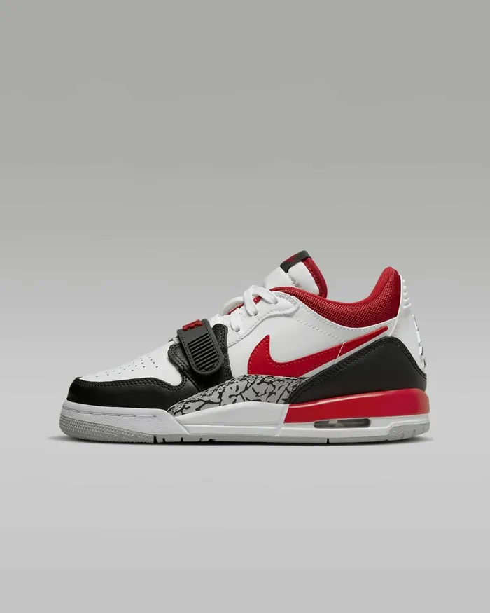Kids Air Jordan Legacy 312 Low Whiteblackwolf Greyfire Red Nike Lifestyle
