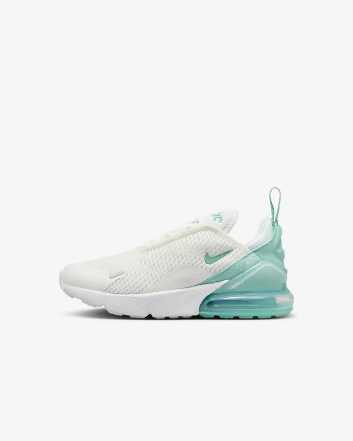 Kids Air Max 270 Summit Whitejade Icewhiteemerald Rise Nike Lifestyle