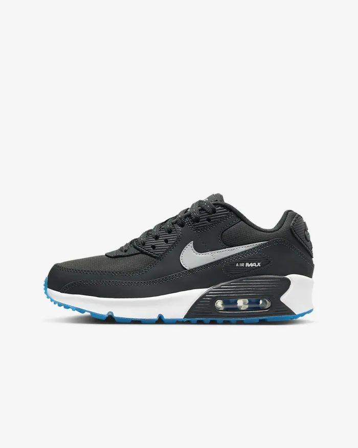 Kids Air Max 90 Anthraciteindustrial Bluewhitereflect Silver Nike Lifestyle