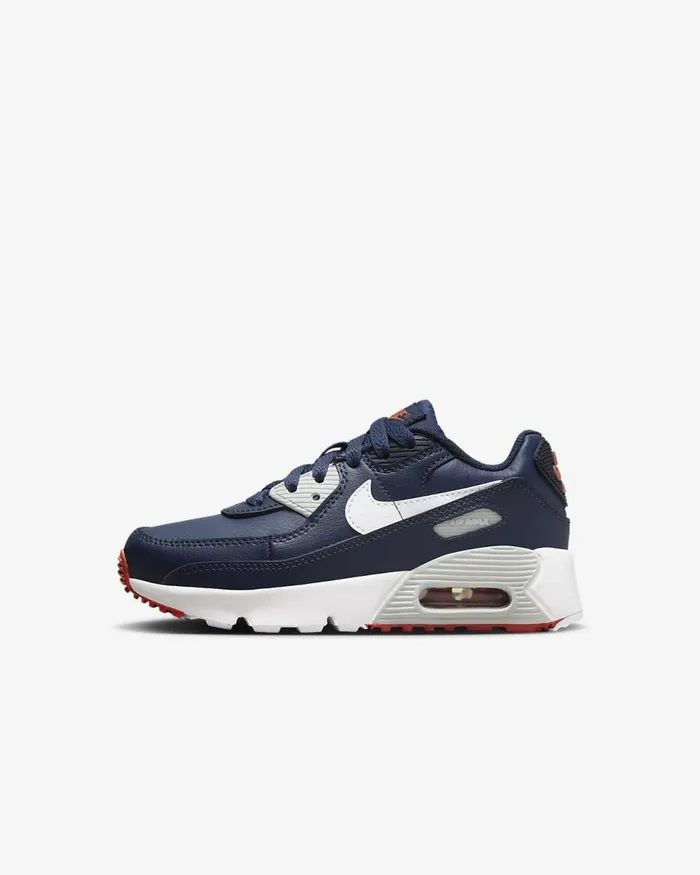 Kids Air Max 90 Ltr Obsidianmidnight Navytrack Redwhite Nike Lifestyle