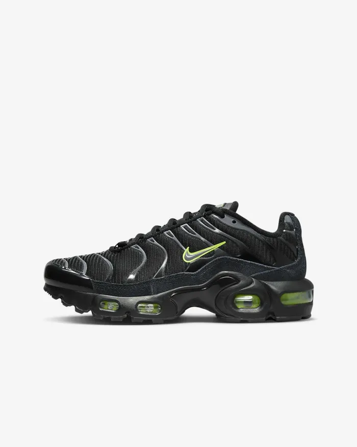 Kids Air Max Plus Blackvoltreflect Silvercool Grey Nike Lifestyle