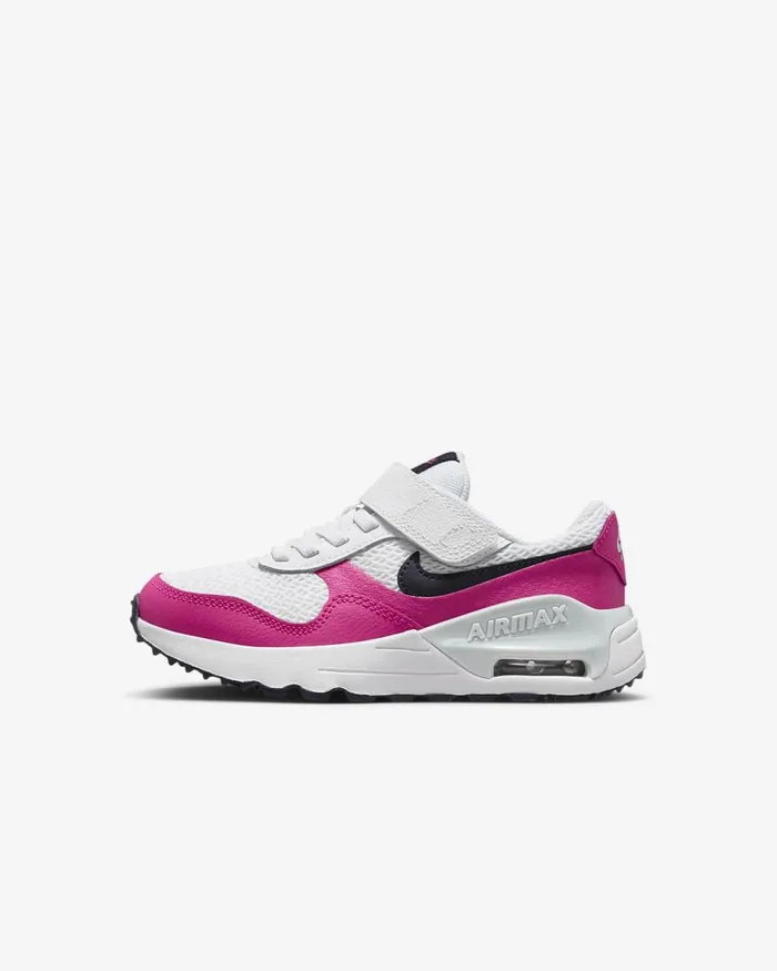 Kids Air Max Systm Whitefierce Pinkpure Platinumobsidian Nike Younger Kids 3 8211 7 Years Kids Air Max Systm Whitefierce Pinkpure Platinumobsidian Nike Younger Kids 3 8211 7 Years