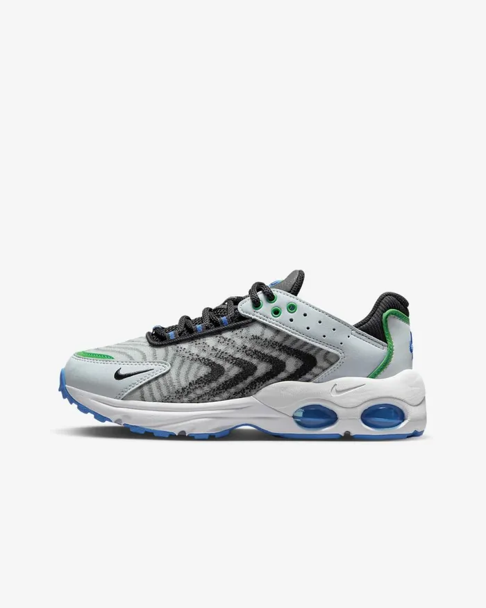 Kids Air Max Tw Pure Platinumlight Photo Bluestadium Greenblack Nike Older Kids 7 8211 15 Years Kids Air Max Tw Pure Platinumlight Photo Bluestadium Greenblack Nike Older Kids 7 8211 15 Years