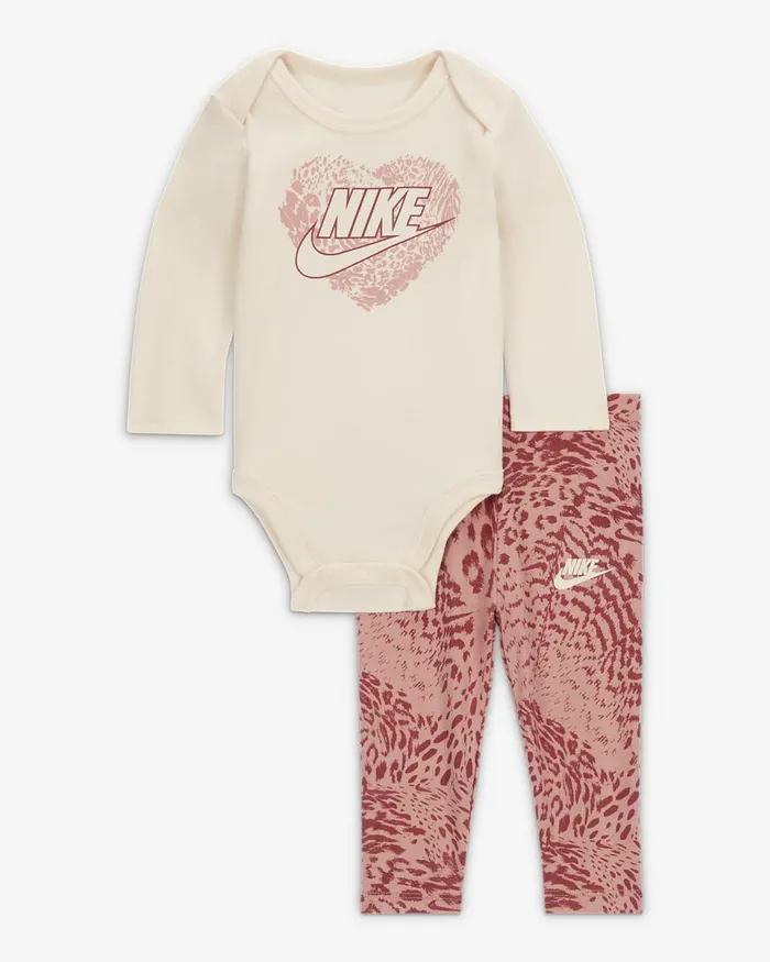 Kids Animal Print Bodysuit And Leggings Set Red Stardust Nike Baby and Toddler 03 Years Kids Animal Print Bodysuit And Leggings Set Red Stardust Nike Baby and Toddler 03 Years