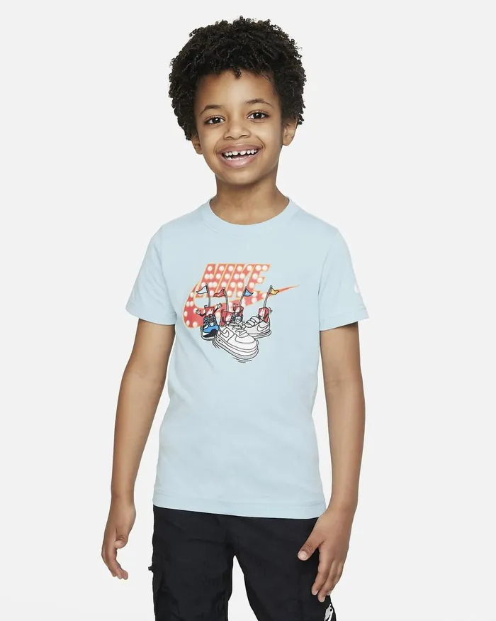 Kids Boxy Bumper Cars Tee Ocean Bliss Nike Tops And TShirts