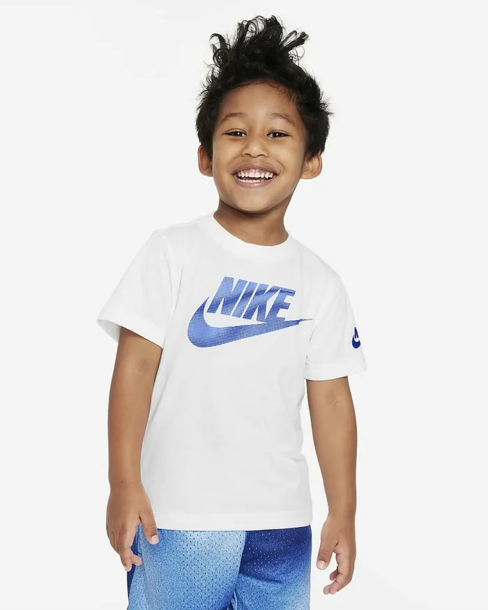 Kids Brandmark Futura Tee White Nike Tops And TShirts