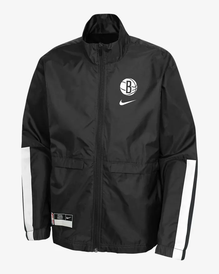 Kids Brooklyn Nets Courtside Black Nike Tracksuits