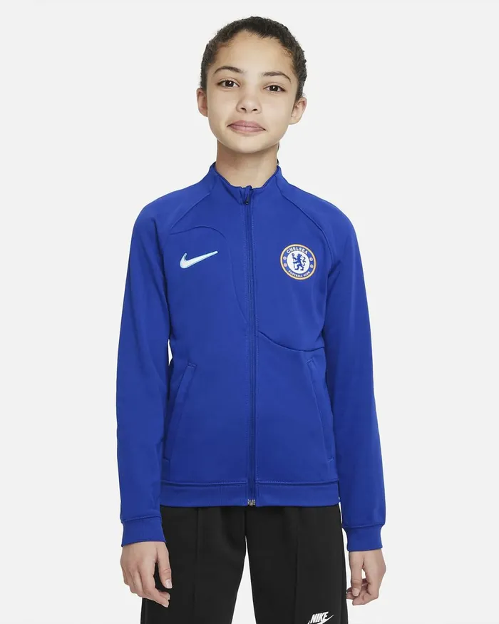 Kids Chelsea FC Academy Pro Rush Bluewhite Nike Jackets