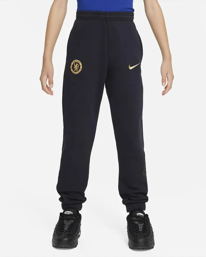 Kids Chelsea FC Pitch Blueclub Gold Nike Trousers And Leggings