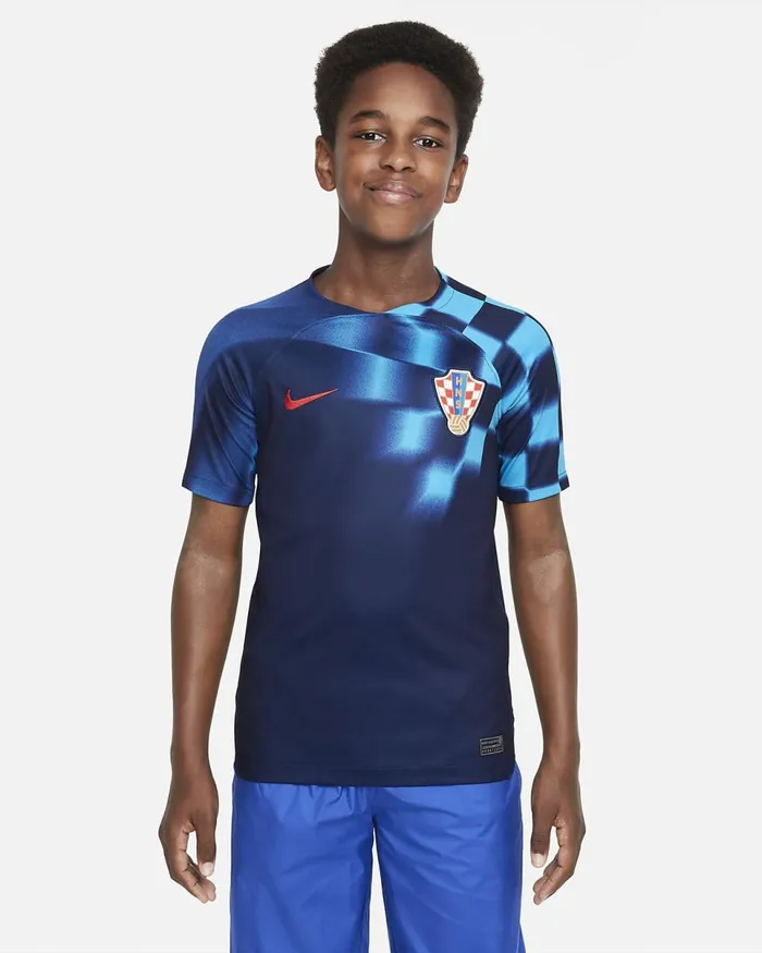Kids Croatia 202223 Stadium Away Blackened Blueuniversity Red Nike Tops And TShirts Kids Croatia 202223 Stadium Away Blackened Blueuniversity Red Nike Tops And TShirts
