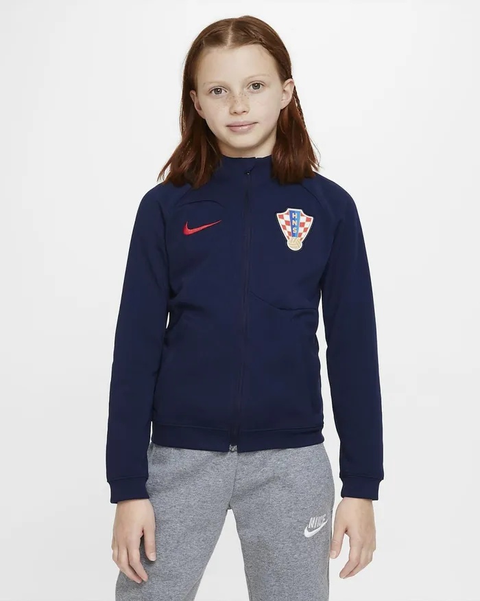 Kids Croatia Academy Pro Blackened Blueuniversity Red Nike Jackets