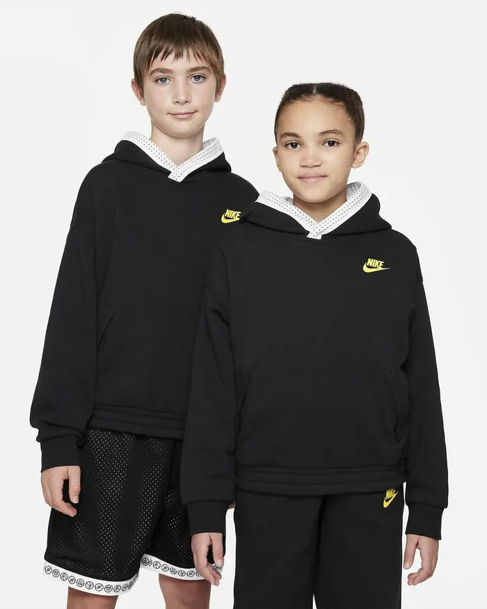 Kids Culture Of Basketball Blackwhiteopti Yellow Nike Hoodies And Sweatshirts