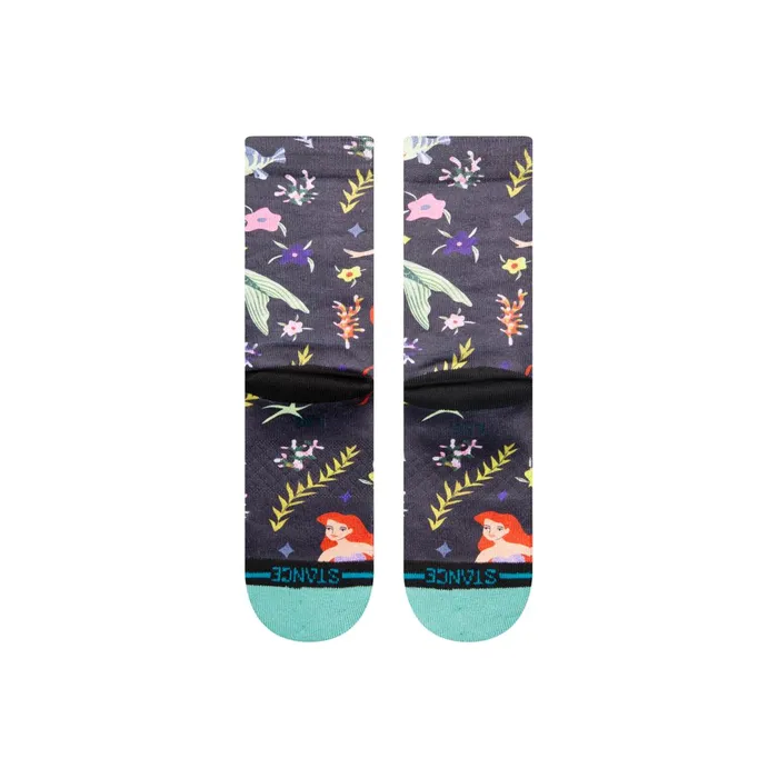 Kids Disney 100 Este Preda X Kids Poly Crew Socks Ariel By Estee Kids 8211 Teal Stance Kids