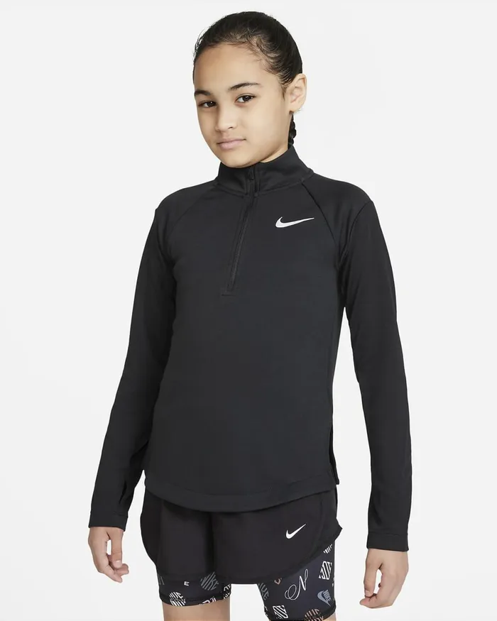 Kids DriFit Black Nike Tops And TShirts