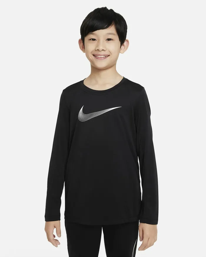Kids DriFit Blackwhite Nike Tops And TShirts