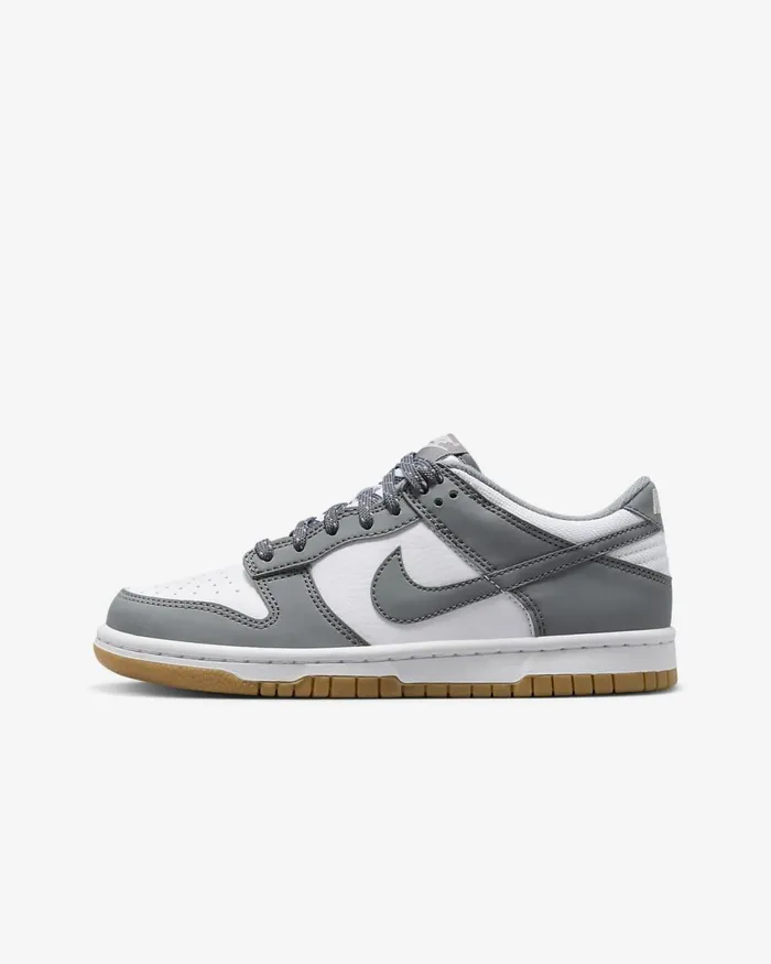 Kids Dunk Low Whitelight Iron Oregum Light Brownsmoke Grey Nike Lifestyle