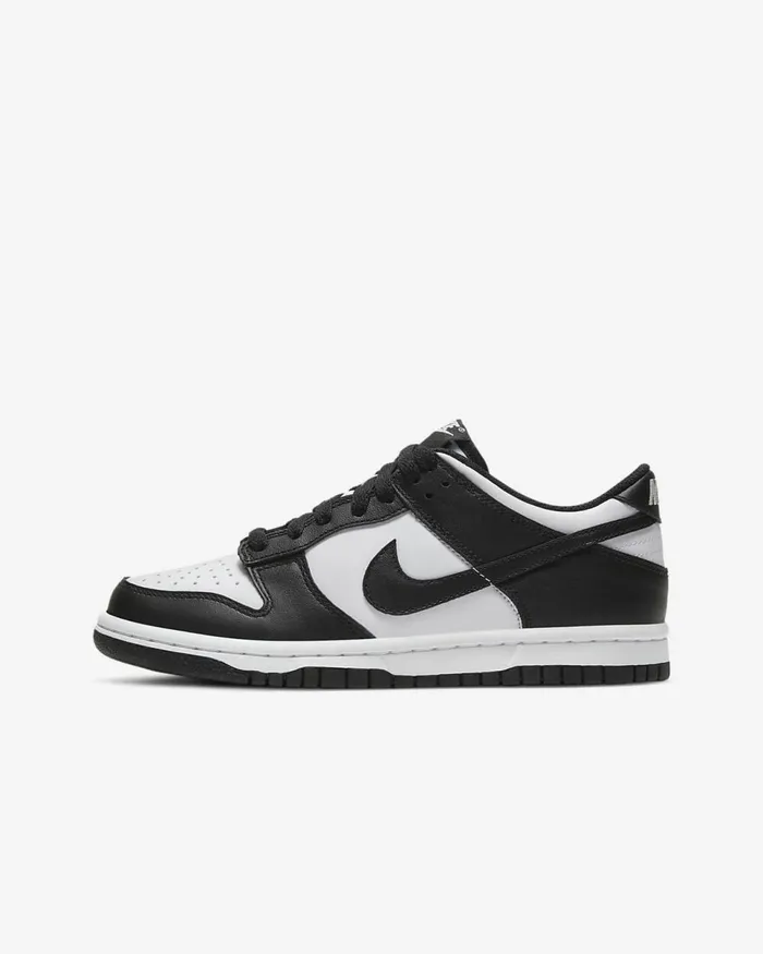 Kids Dunk Low Whitewhiteblack Nike Lifestyle