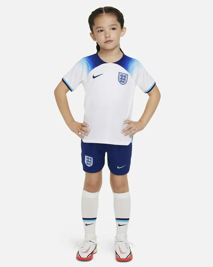 Kids England 202223 Home Whiteblue Furyblue Void Nike Kits And Jerseys