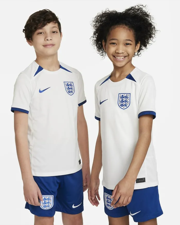 Kids England 2023 Stadium Home Summit Whitegym Bluegym Blue Nike Tops And TShirts Kids England 2023 Stadium Home Summit Whitegym Bluegym Blue Nike Tops And TShirts