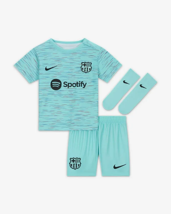 Kids FC Barcelona 202324 Third Light Aquaroyal Blueuniversity Redblack Nike Baby and Toddler 03 Years Kids FC Barcelona 202324 Third Light Aquaroyal Blueuniversity Redblack Nike Baby and Toddler 03 Years
