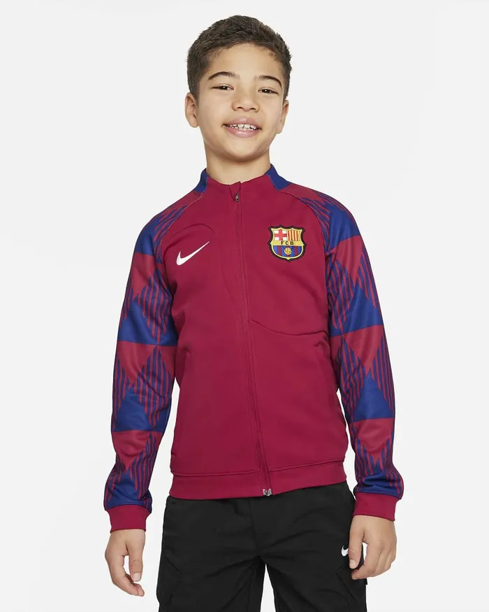 Kids FC Barcelona Academy Pro Noble Reddeep Royal Bluewhite Nike Jackets