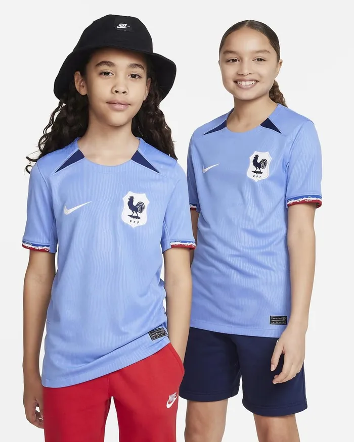 Kids Fff 2023 Stadium Home Polarloyal Bluewhite Nike Tops And TShirts