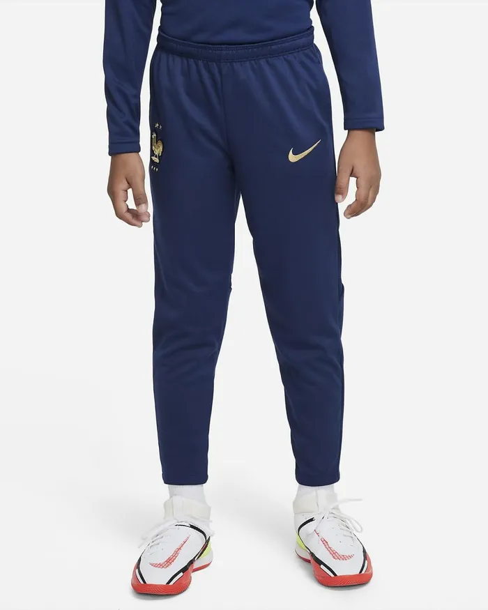 Kids Fff Academy Pro Midnight Navymidnight Navymetallic Gold Nike Trousers And Leggings