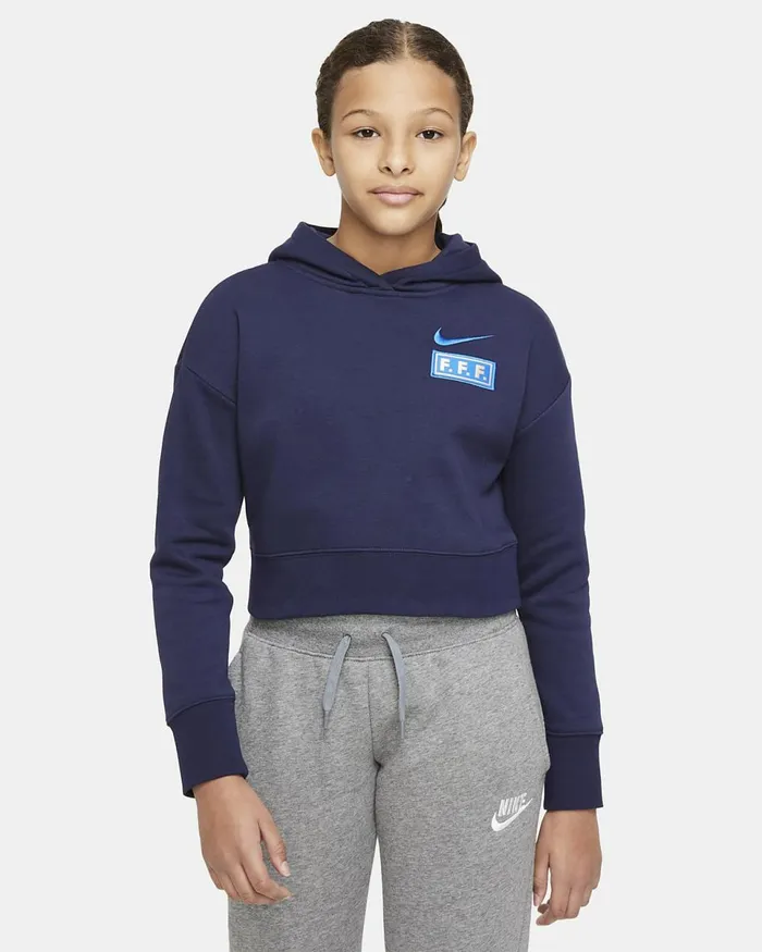 Kids Fff Blackened Bluehyper Cobalt Nike Hoodies And Sweatshirts