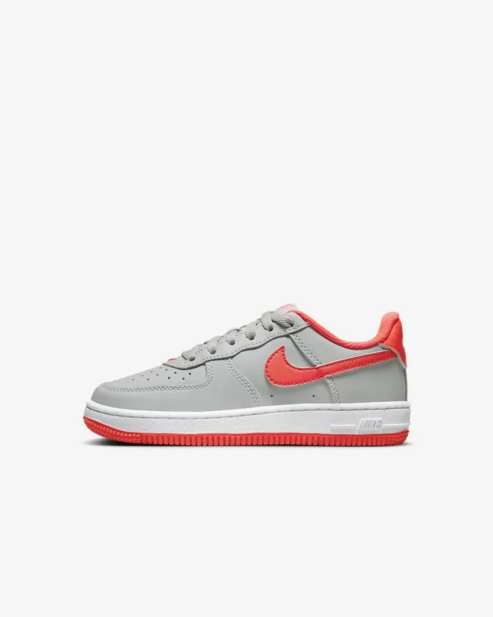 Kids Force 1 Light Smoke Greywhitebright Crimson Nike Lifestyle