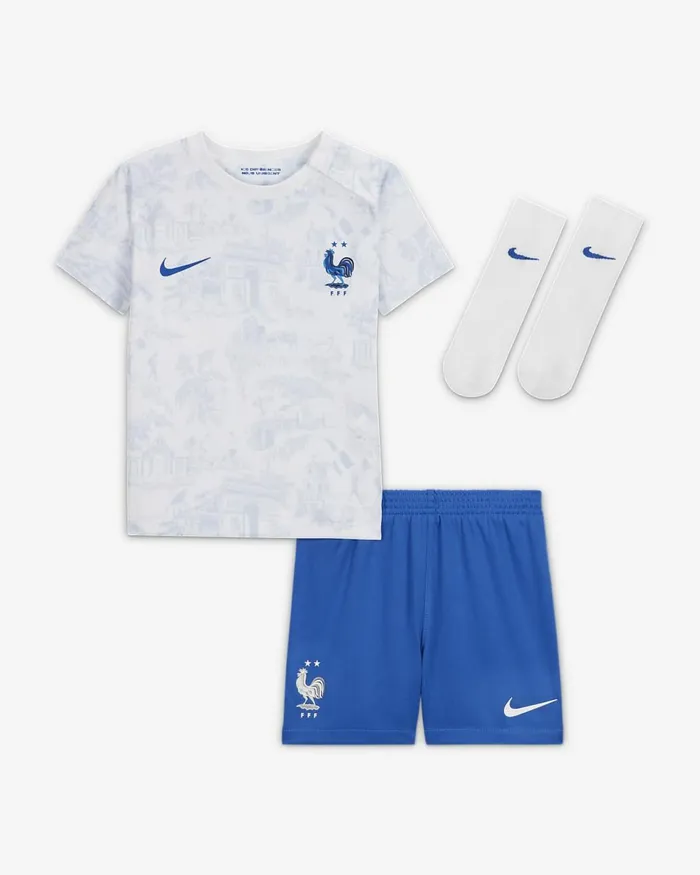 Kids France 202223 Away Whitegame Royalwhitegame Royal Nike Kits And Jerseys