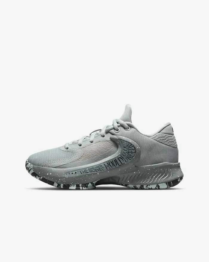 Kids Freak 4 Wolf Greyicecool Greywhite Nike Basketball