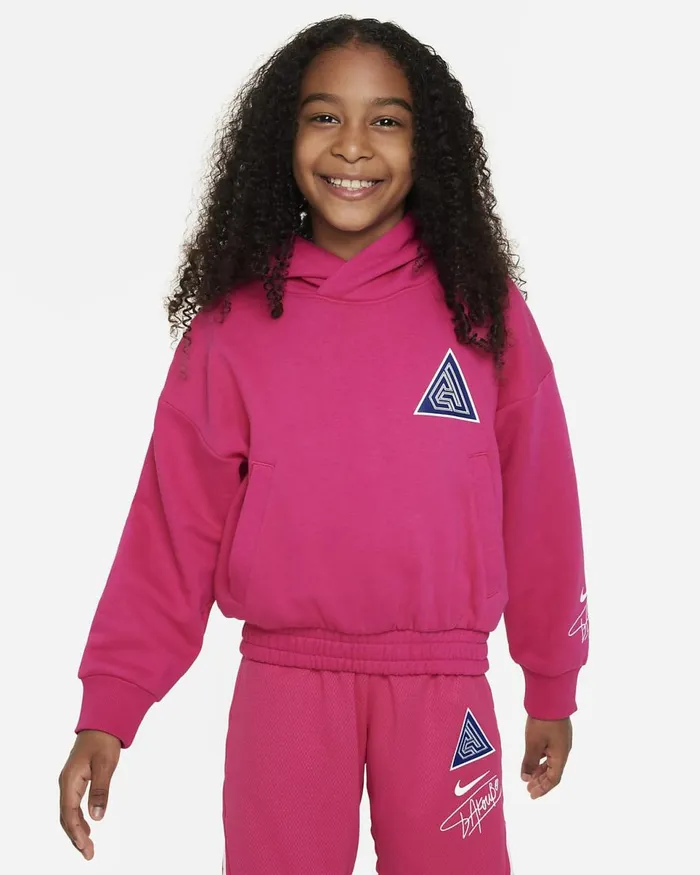 Kids Giannis Fireberrywhite Nike Hoodies And Sweatshirts
