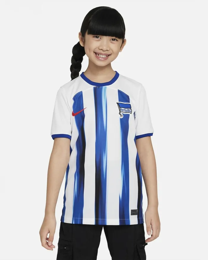 Kids Hertha Bsc 202324 Stadium Home Whiteold Royalspeed Red Nike Tops And TShirts Kids Hertha Bsc 202324 Stadium Home Whiteold Royalspeed Red Nike Tops And TShirts