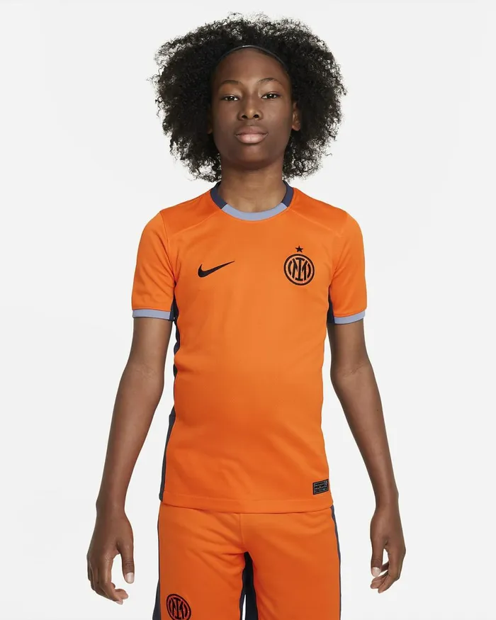Kids Inter Milan 202324 Stadium Third Safety Orangethunder Blueashen Slateblack Nike Tops And TShirts Kids Inter Milan 202324 Stadium Third Safety Orangethunder Blueashen Slateblack Nike Tops And TShirts