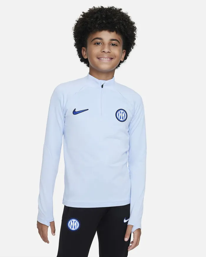 Kids Inter Milan Strike Light Marineblacklyon Blue Nike Tops And TShirts