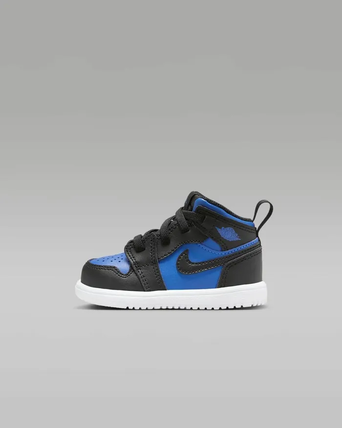 Kids Jordan 1 Mid Alt Blackblackwhiteroyal Blue Nike Lifestyle