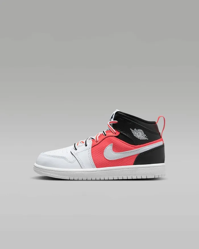Kids Jordan 1 Mid Se Blackinfrared 23white Nike Lifestyle