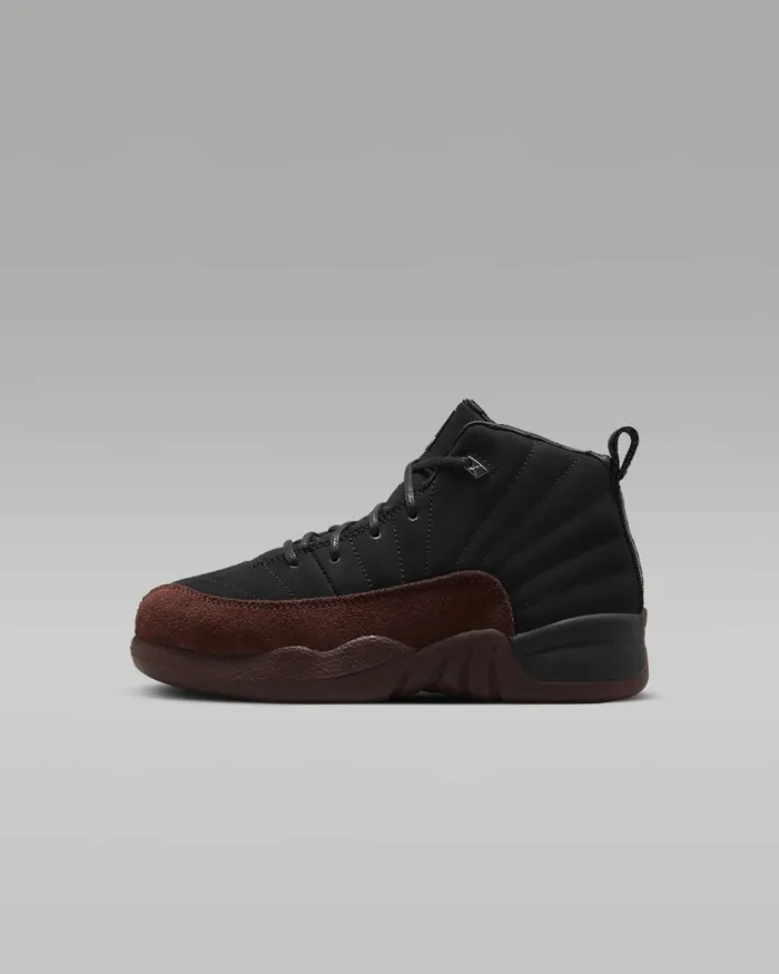 Kids Jordan 12 X A Ma Manire Blackburgundy Crushblack Nike Lifestyle