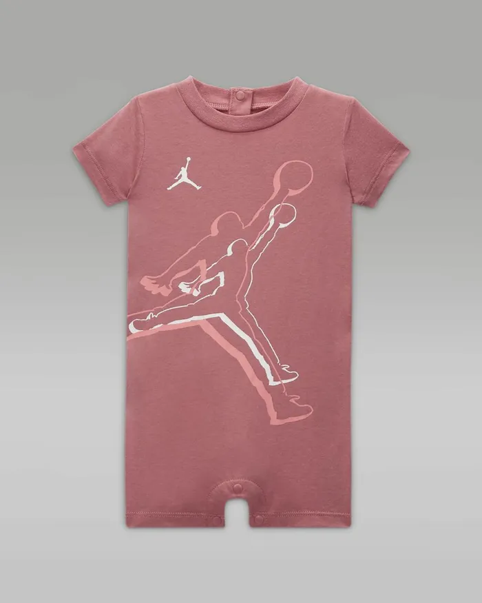 Kids Jordan Air Jumpman Romper Desert Berry Nike Baby and Toddler 03 Years