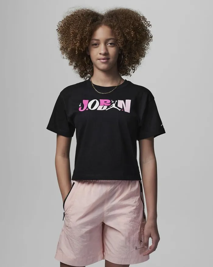 Kids Jordan AllStar Tee Black Nike Tops And TShirts