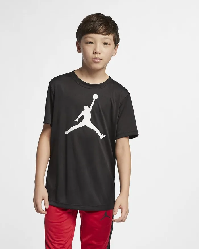 Kids Jordan DriFit Black Nike Tops And TShirts