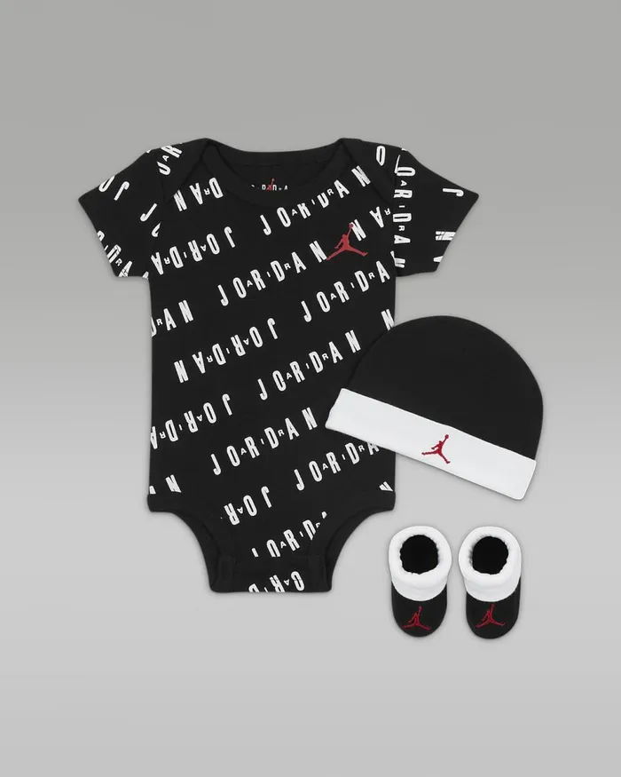 Kids Jordan Essentials 3Piece Bodysuit Box Set Black Nike Baby and Toddler 03 Years Kids Jordan Essentials 3Piece Bodysuit Box Set Black Nike Baby and Toddler 03 Years