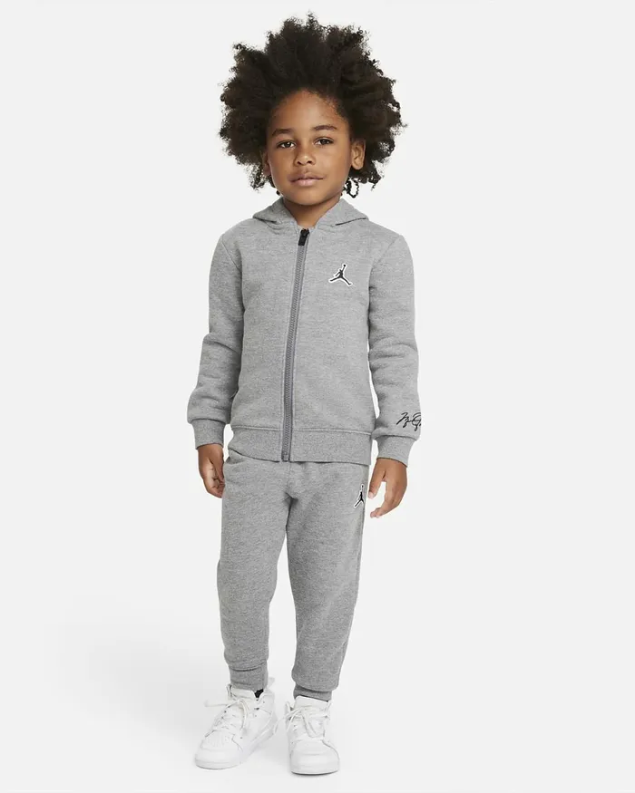 Kids Jordan Essentials Fleece Set Carbon Heather Nike Baby and Toddler 03 Years Kids Jordan Essentials Fleece Set Carbon Heather Nike Baby and Toddler 03 Years